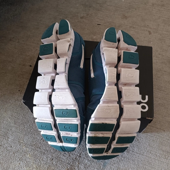 On Cloud Men's Running Shoes Teal Green 10½ - Picture 8 of 8